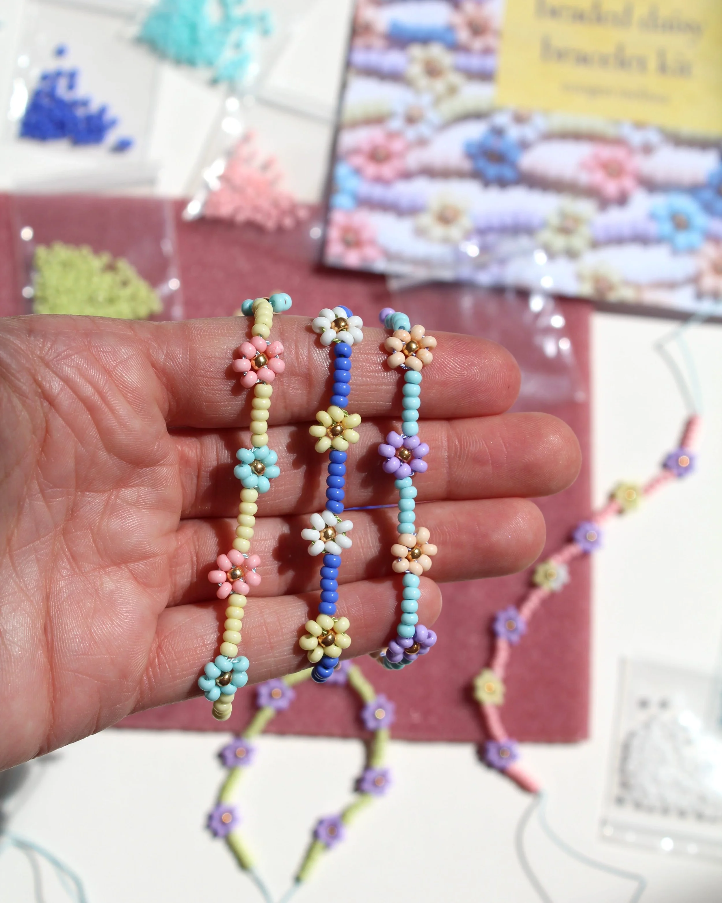 The Beaded Daisy Bracelet Kit — imogen melissa